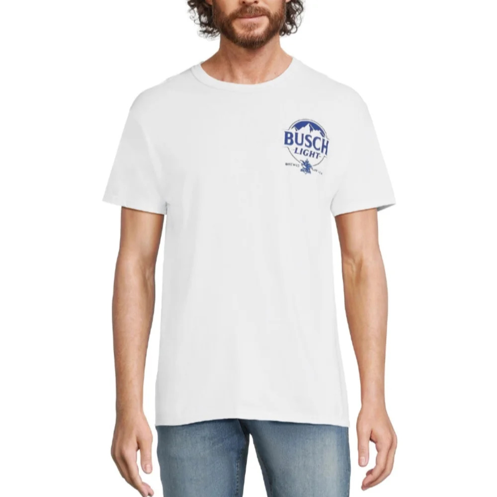 Busch Light Men’s Size M Graphic Tee with Short Sleeves